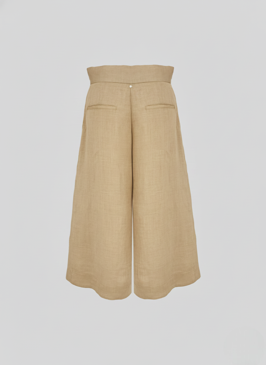 BERMUDA OVERSIZE IN TWILL DI RAMIE