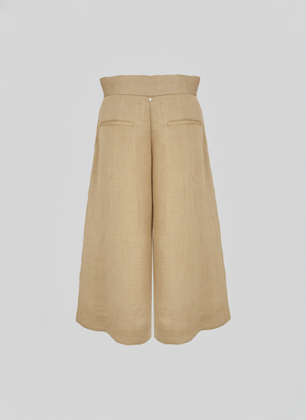 BERMUDA OVERSIZE IN TWILL DI RAMIE