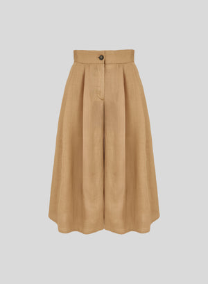 BERMUDA OVERSIZE IN TWILL DI RAMIE