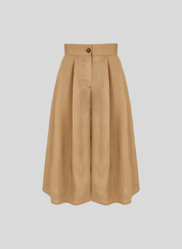 BERMUDA OVERSIZE IN TWILL DI RAMIE