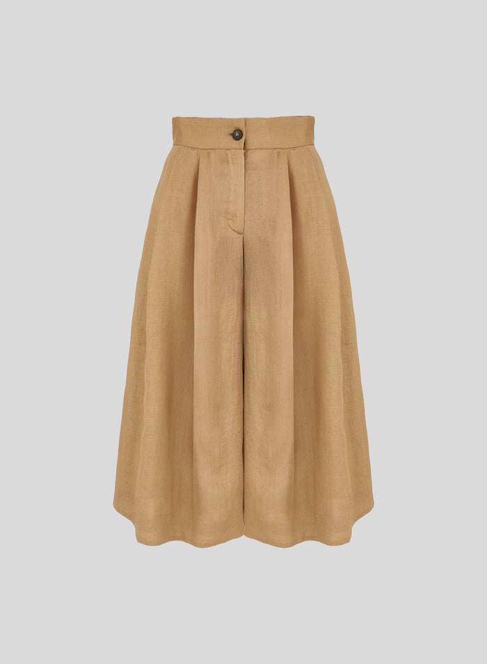 BERMUDA OVERSIZE IN TWILL DI RAMIE