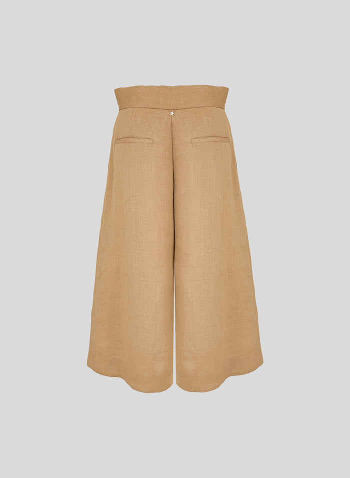 BERMUDA OVERSIZE IN TWILL DI RAMIE