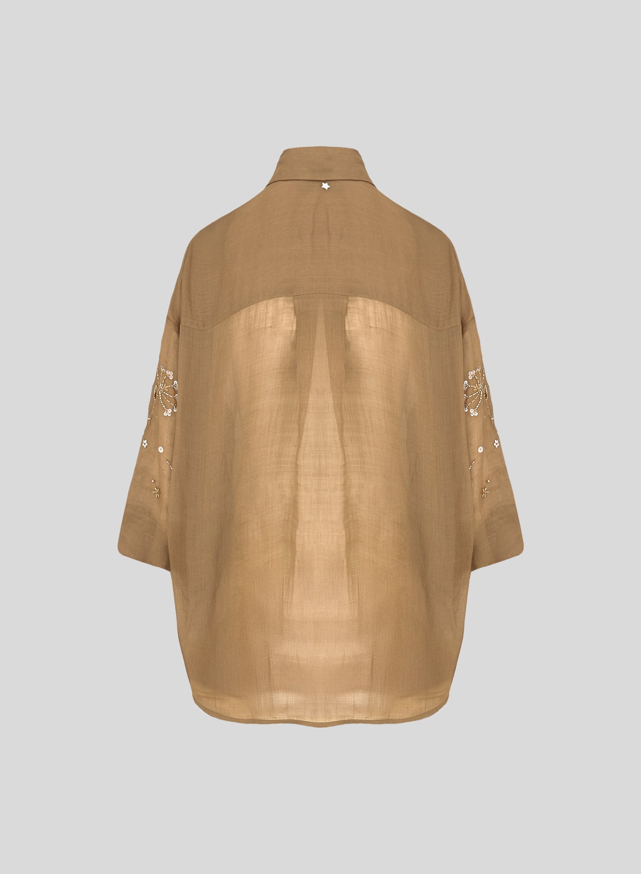 EMBROIDERED RAMIE SHIRT