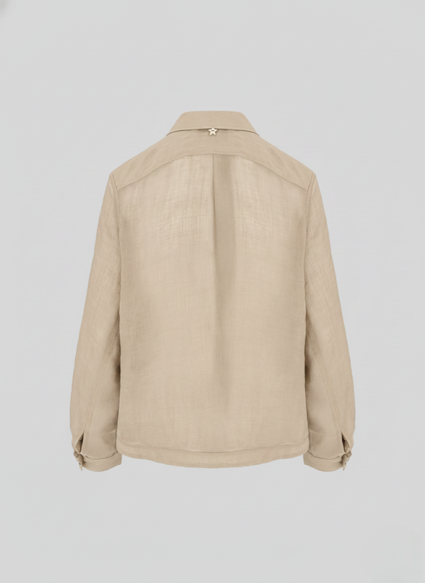 EMBROIDERED RAMIE CABAN
