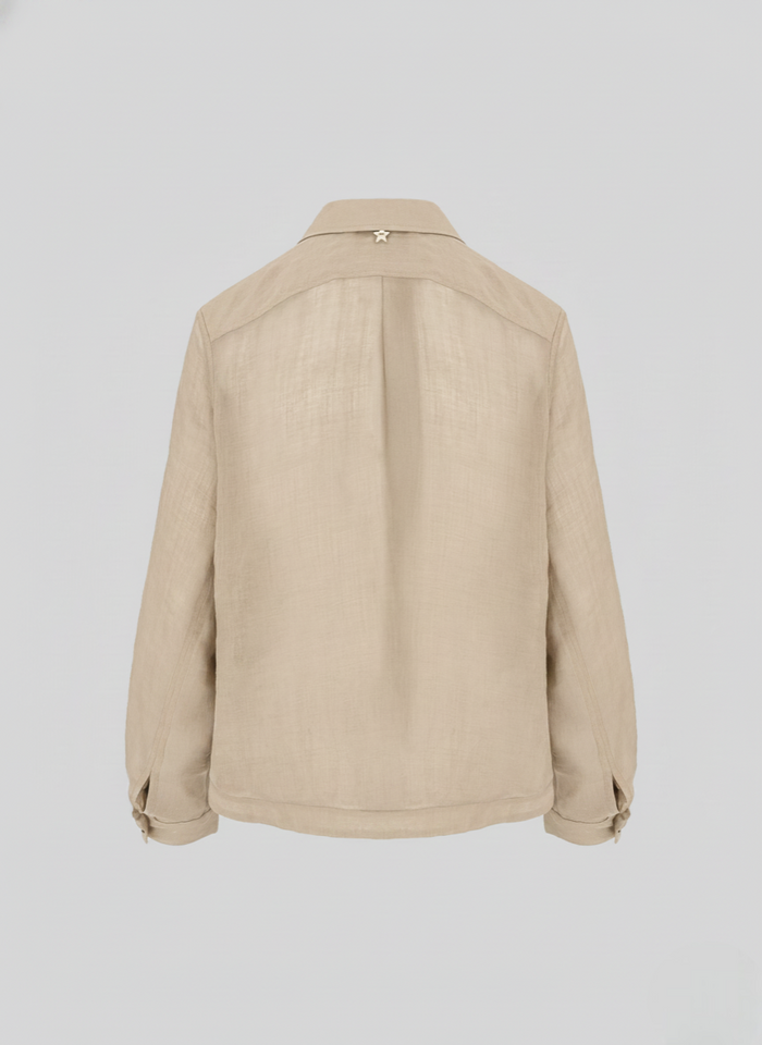 EMBROIDERED RAMIE CABAN