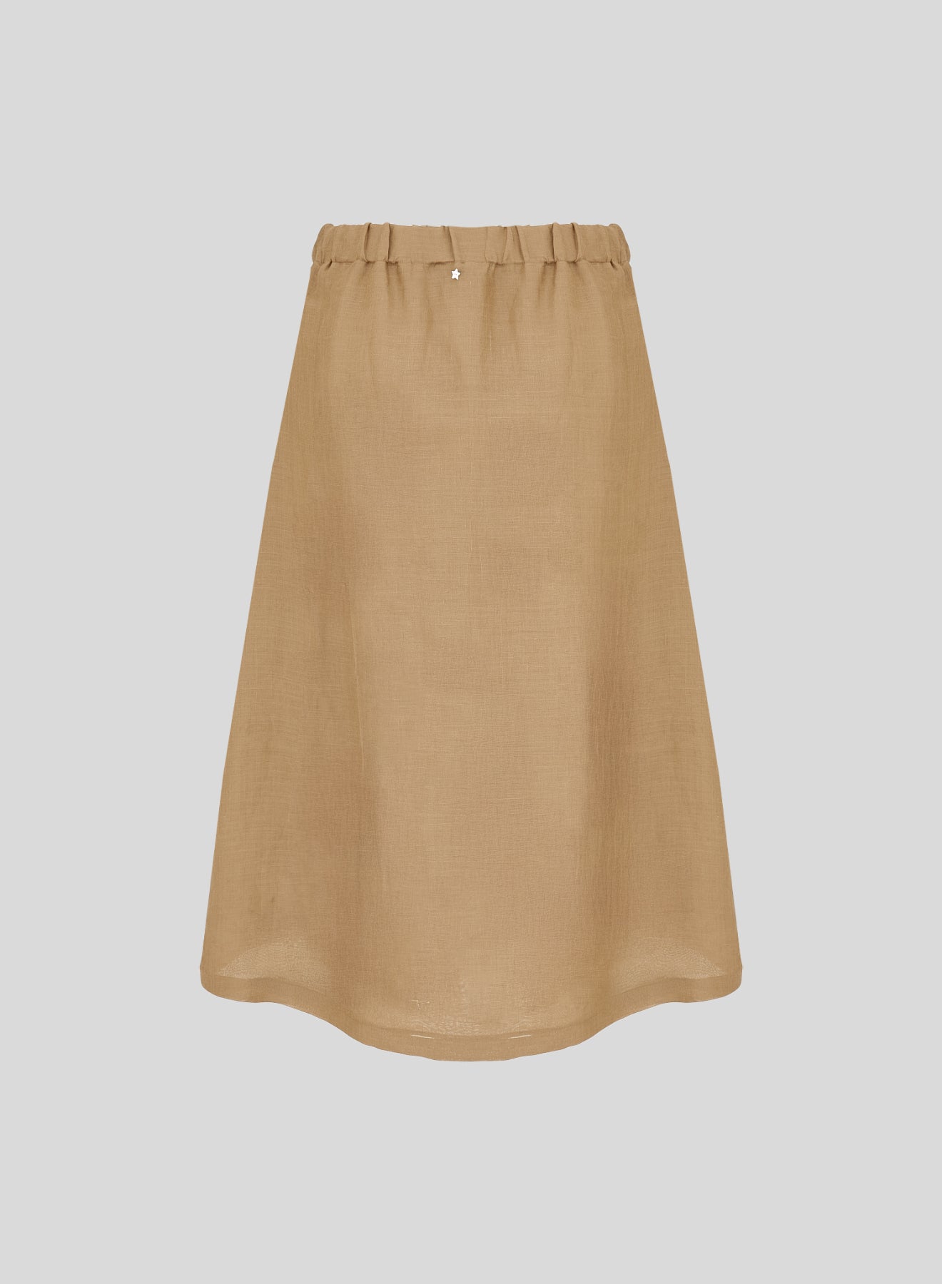 EMBROIDERED RAMIE LONGUETTE SKIRT