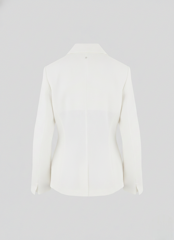 COTTON, SILK, AND VISCOSE SEERSUCKER JACKET