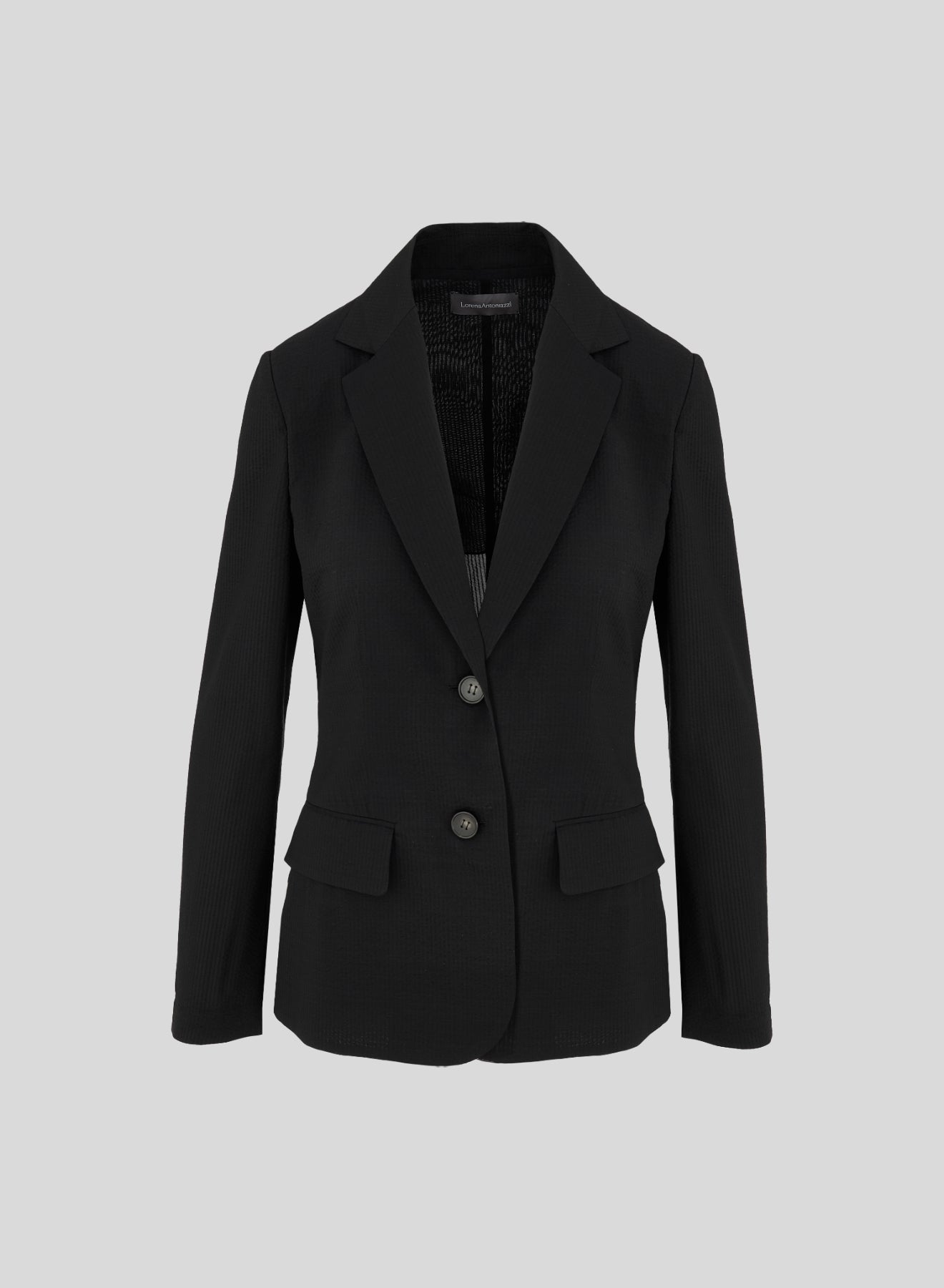 COTTON, SILK, AND VISCOSE SEERSUCKER JACKET
