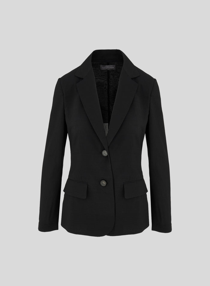 COTTON, SILK, AND VISCOSE SEERSUCKER JACKET