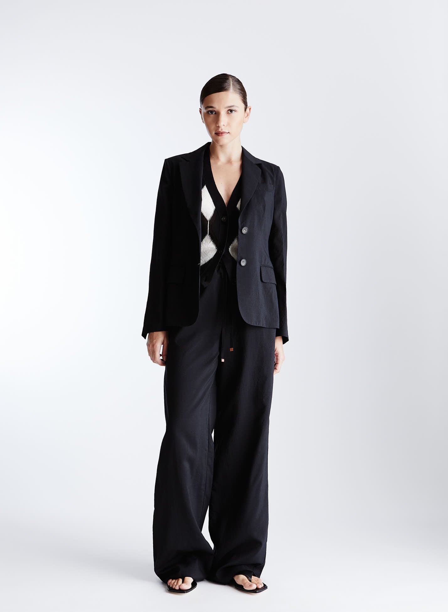 COTTON, SILK, AND VISCOSE SEERSUCKER JACKET