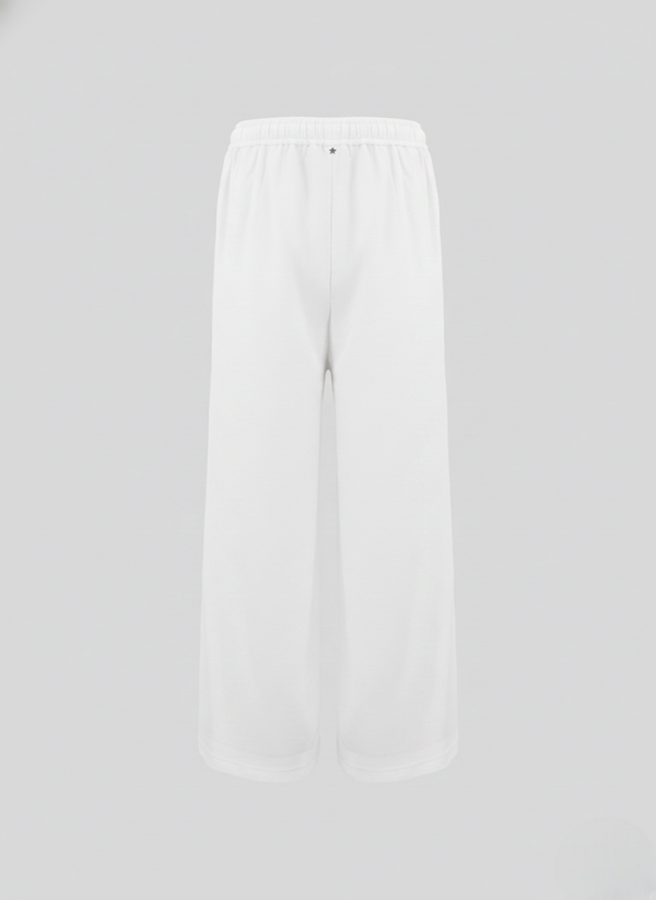 COTTON, SILK, AND VISCOSE SEERSUCKER PANTS