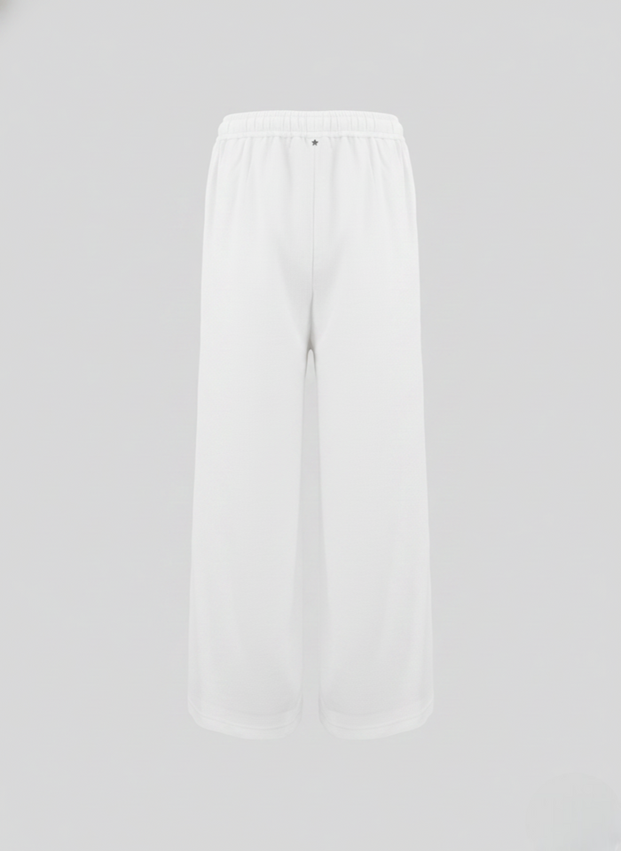COTTON, SILK, AND VISCOSE SEERSUCKER PANTS