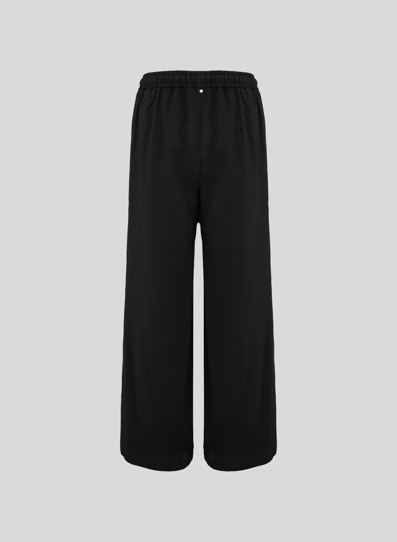 COTTON, SILK, AND VISCOSE SEERSUCKER PANTS