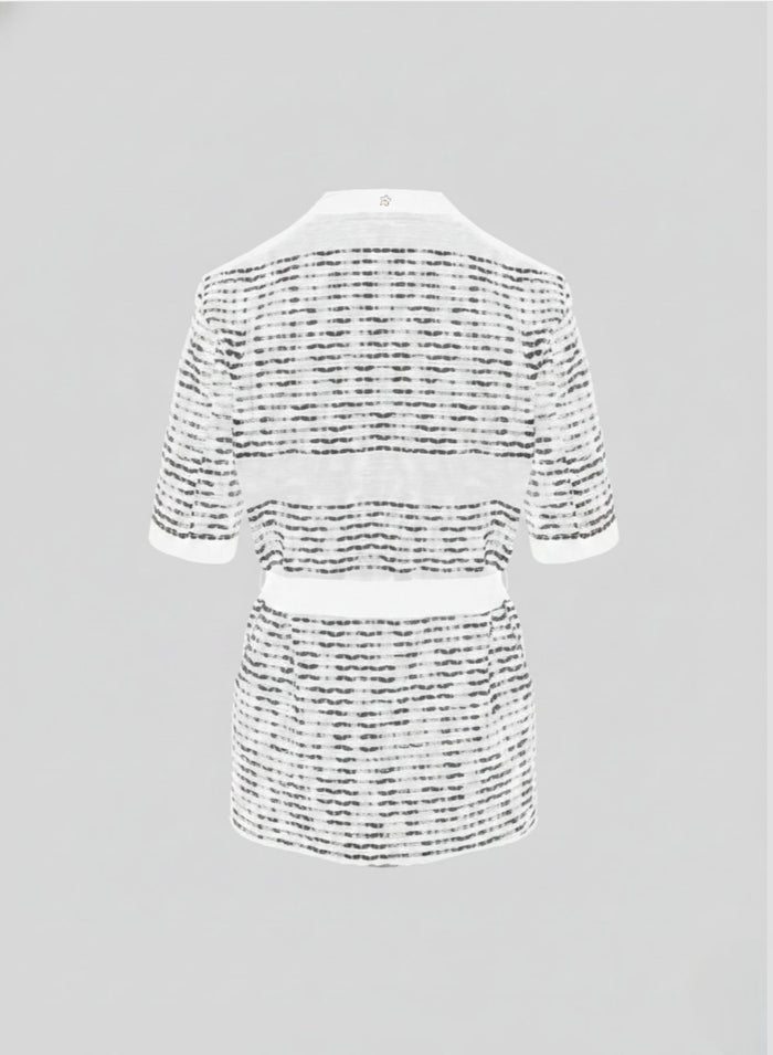TEXTURED COTTON BLEND JACKET