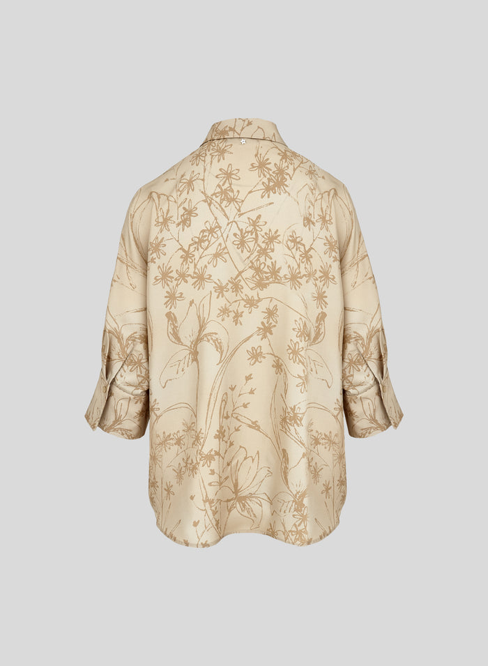 SILK BLOUSE WITH FLORAL PRINT