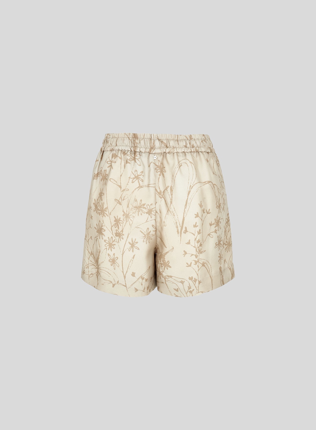 SILK SHORTS WITH FLORAL PRINT