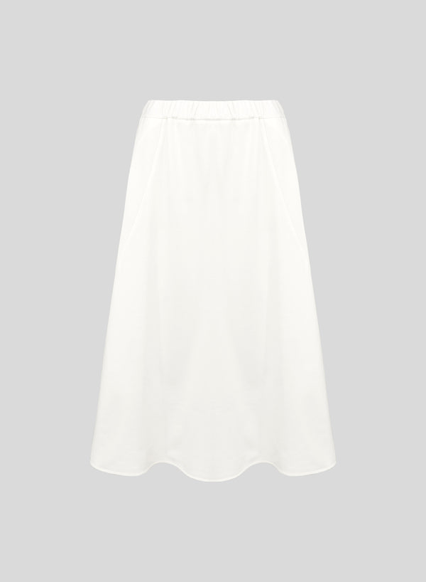 LIGHTWEIGHT COTTON SWEATSHIRT JERSEY FULL SKIRT