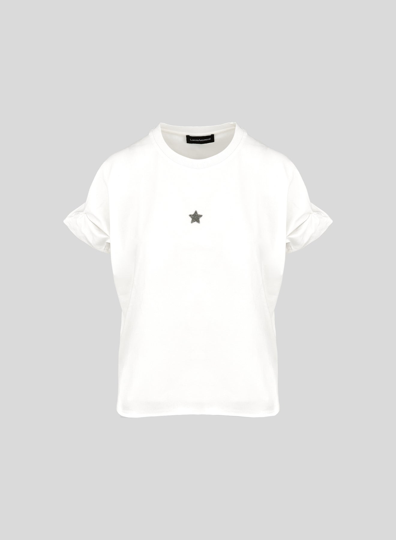 COTTON T-SHIRT WITH RUFFLES