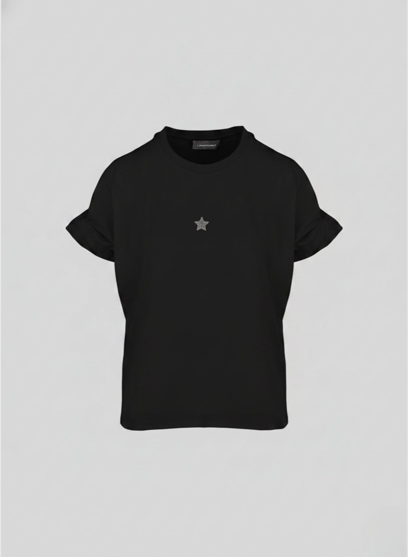 COTTON T-SHIRT WITH RUFFLES