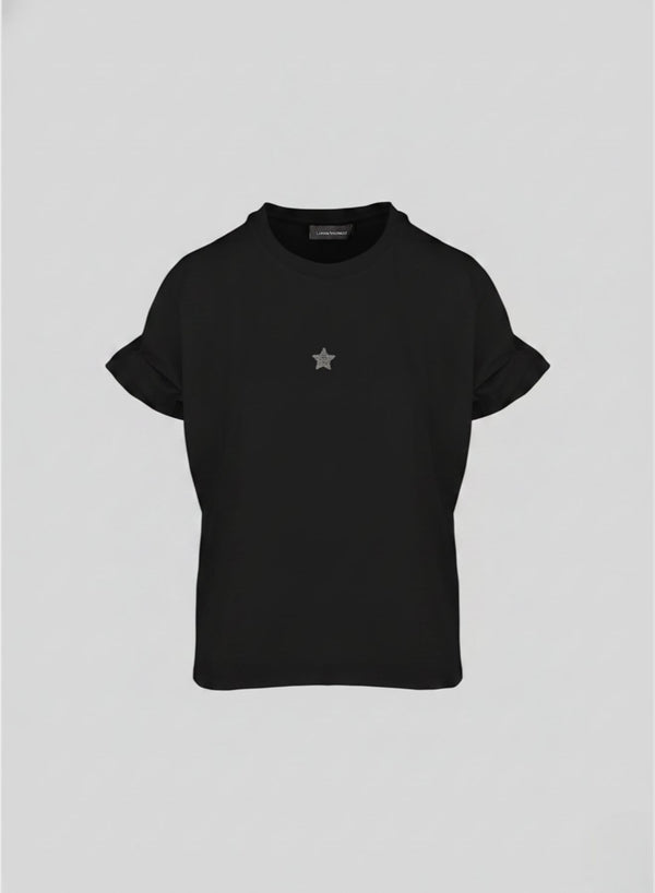 T-SHIRT IN COTONE CON RUCHES