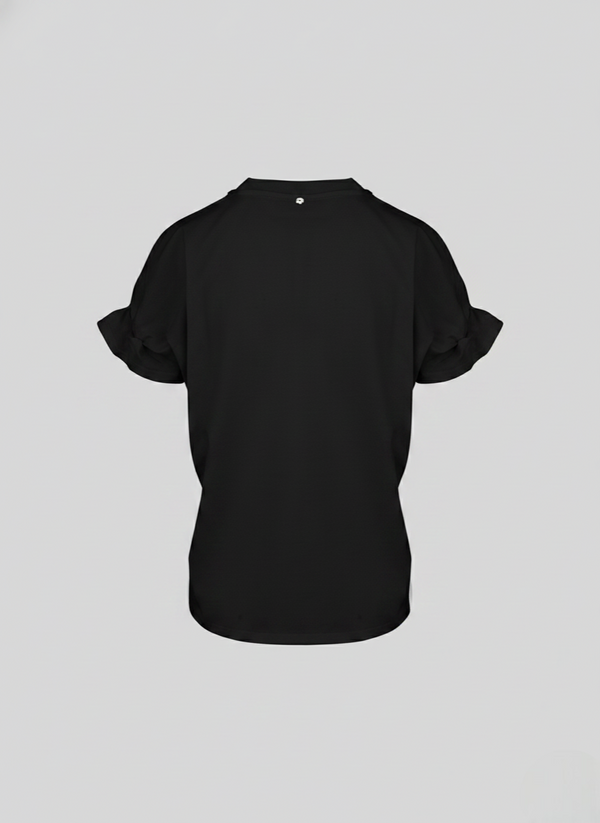 T-SHIRT IN COTONE CON RUCHES