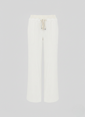 PANTALONI IN LINO E VISCOSA STRETCH