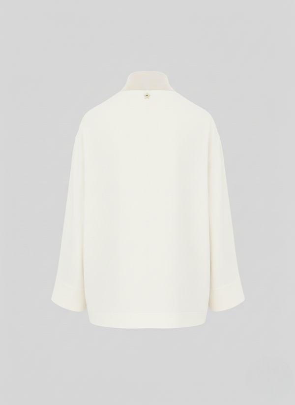 BOMBER IN LINO E VISCOSA STRETCH