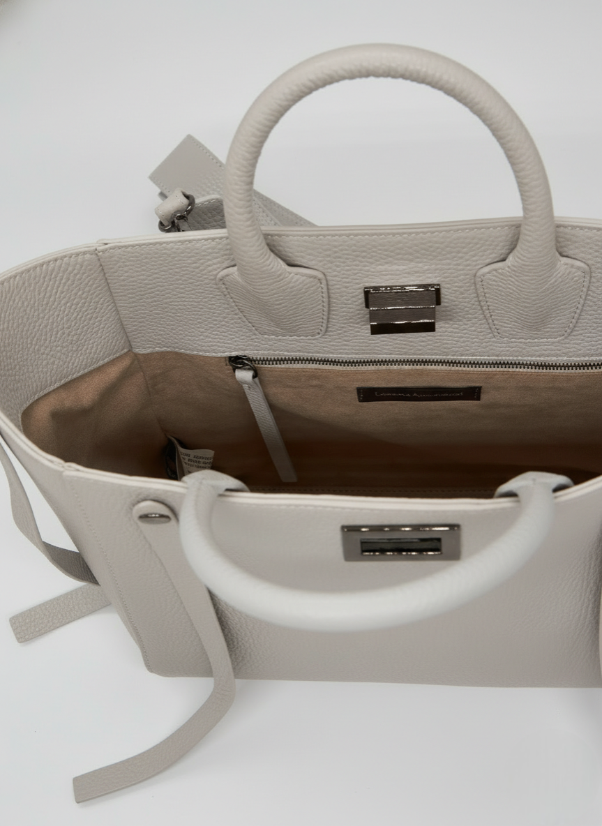 BORSA A TRACOLLA IN PELLE MARTELLATA