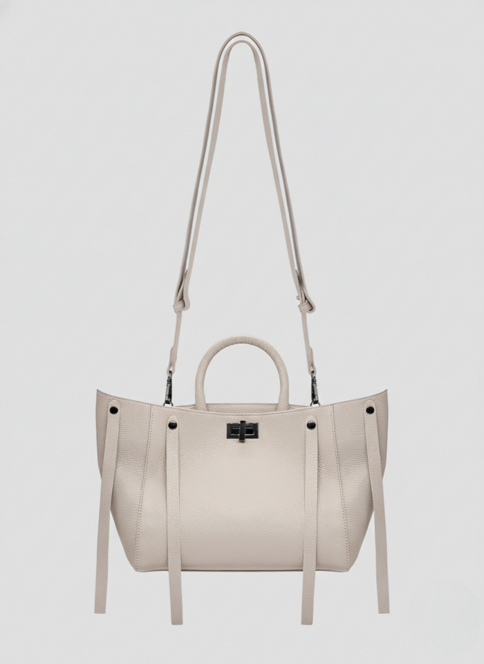 HAMMERED LEATHER CROSSBODY