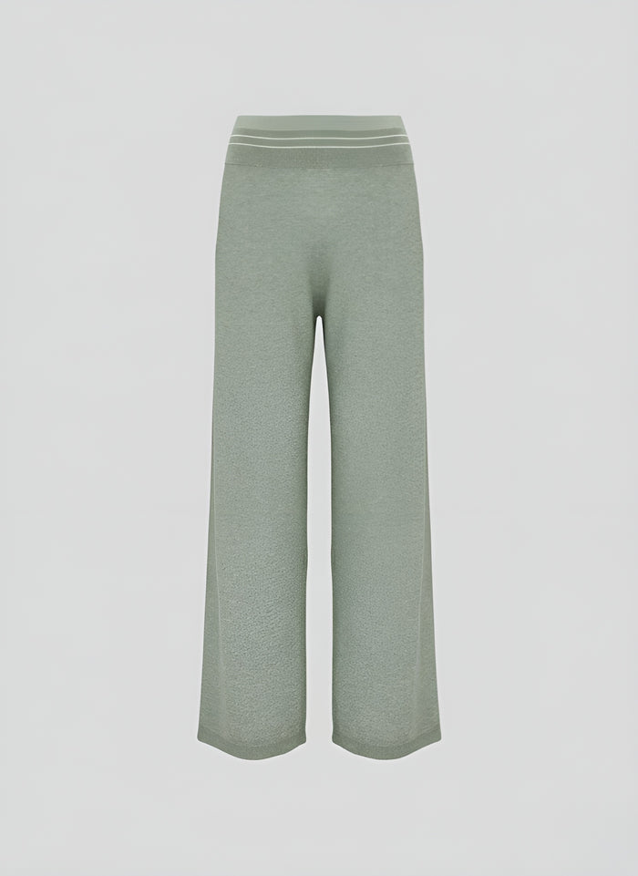 PANTALONI IN PUNTO RISO IN MISTO VISCOSA