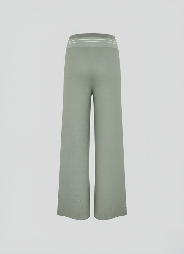 PANTALONI IN PUNTO RISO IN MISTO VISCOSA
