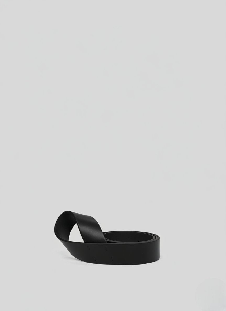 CINTURA IN PELLE CON CHIUSURA AD ANELLO