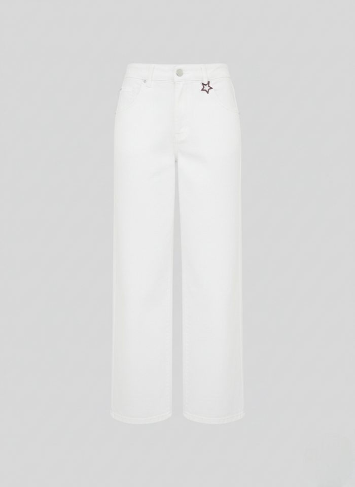 WIDE LEG DENIM PANTS