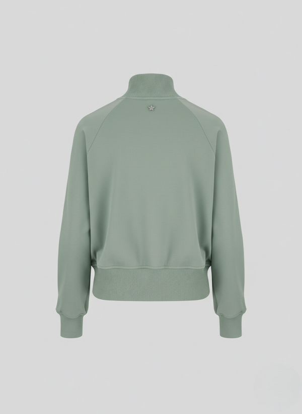 COTTON AND SILK BLEND TWILL BOMBER