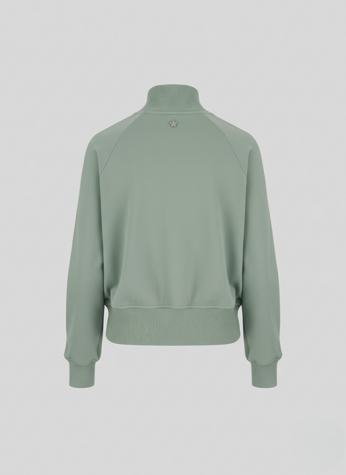 COTTON AND SILK BLEND TWILL BOMBER
