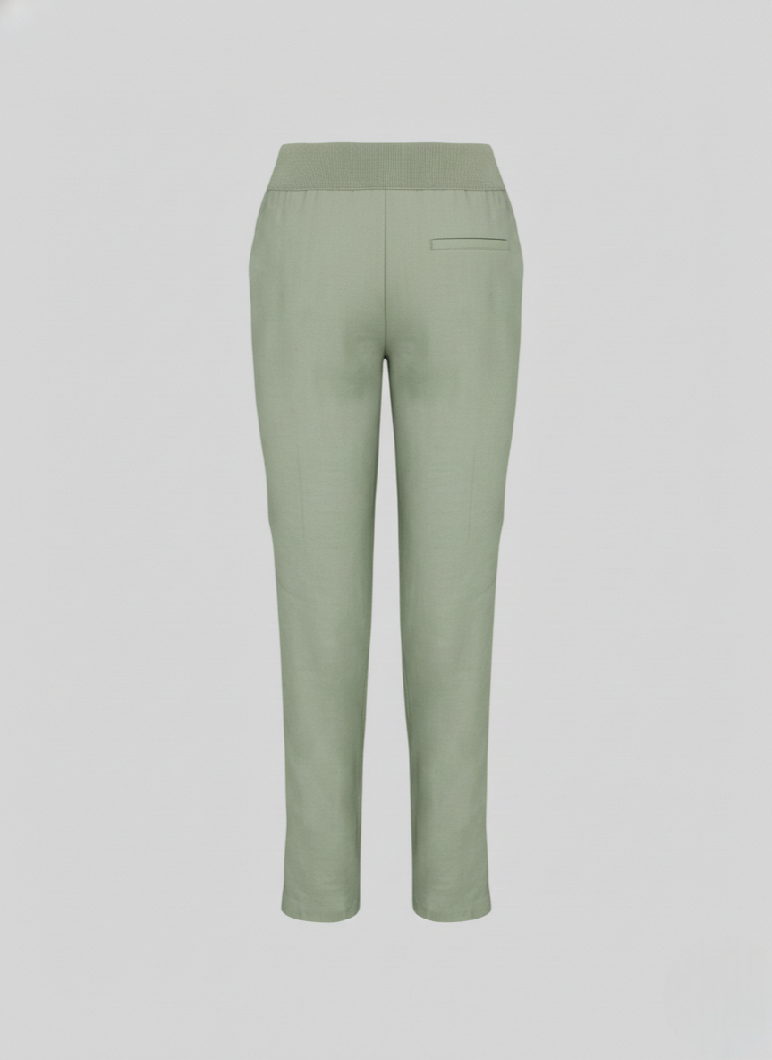 STRETCH LINEN AND VISCOSE JOGGERS