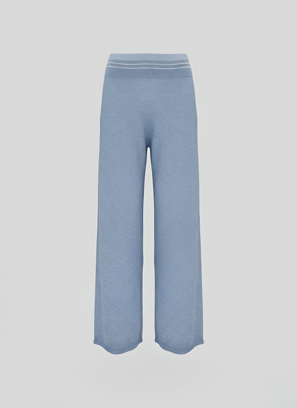 PANTALONI IN PUNTO RISO IN MISTO VISCOSA