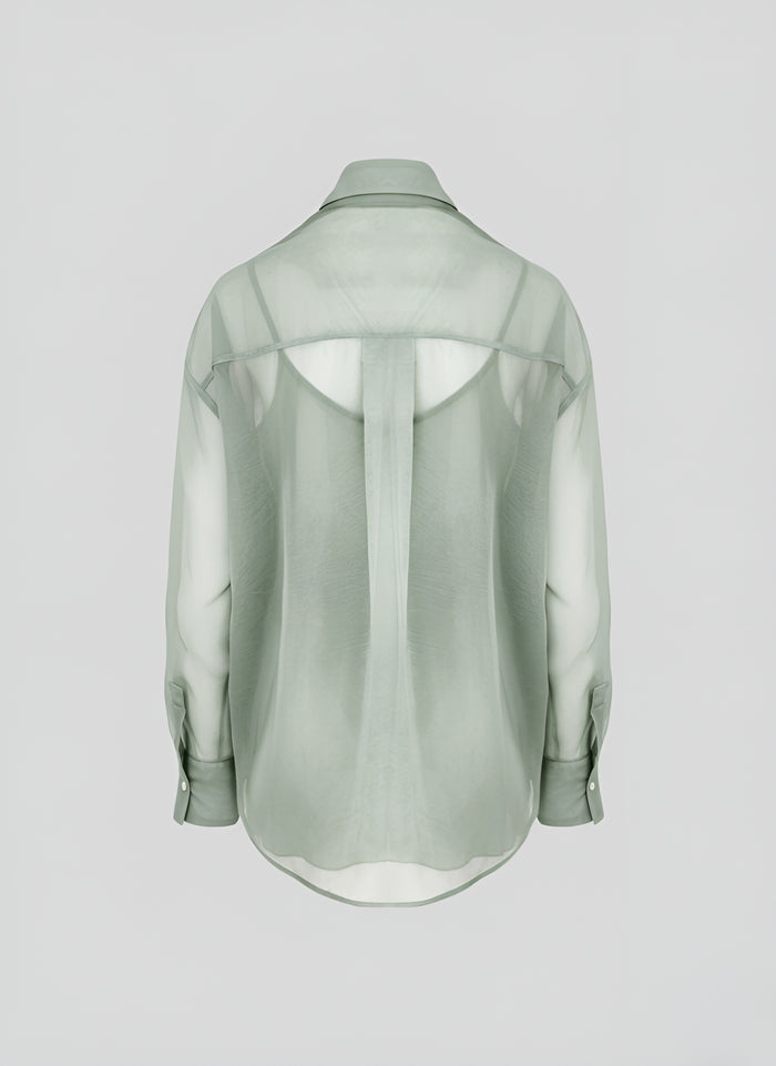 PRINTED SILK VOILE SHIRT