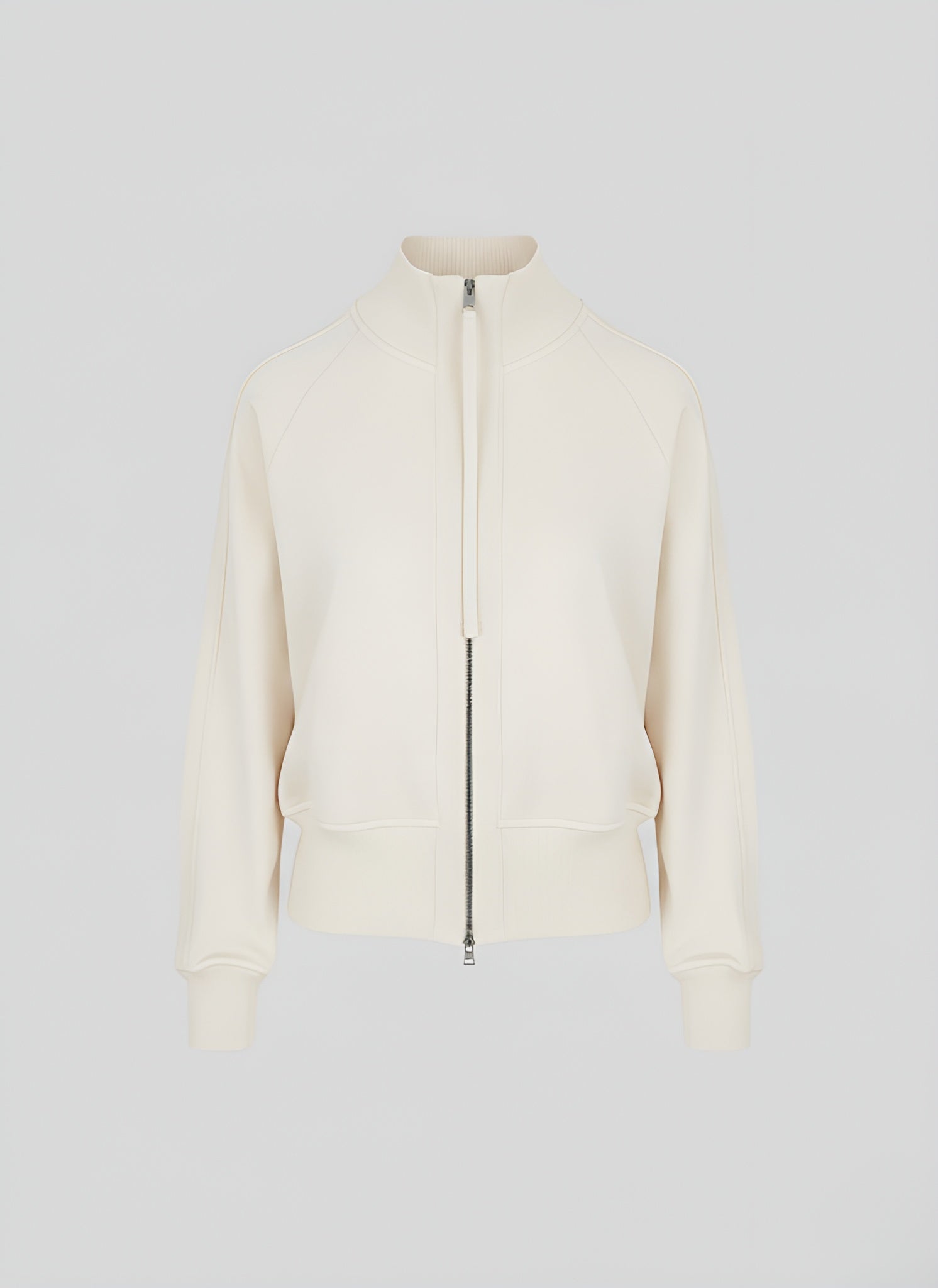 COTTON AND SILK BLEND TWILL BOMBER