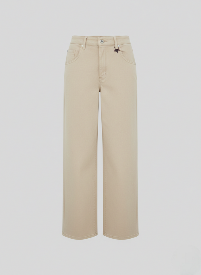 PANTALONI A GAMBA LARGA IN DENIM