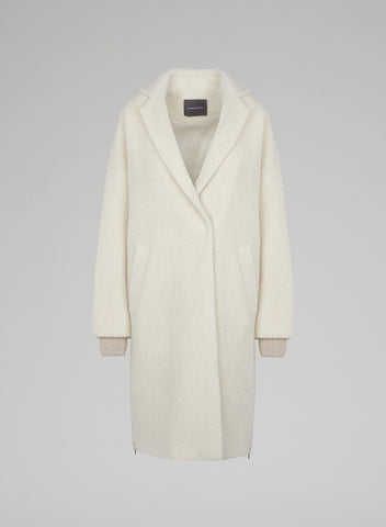 BOUCLE' ALPACA COAT