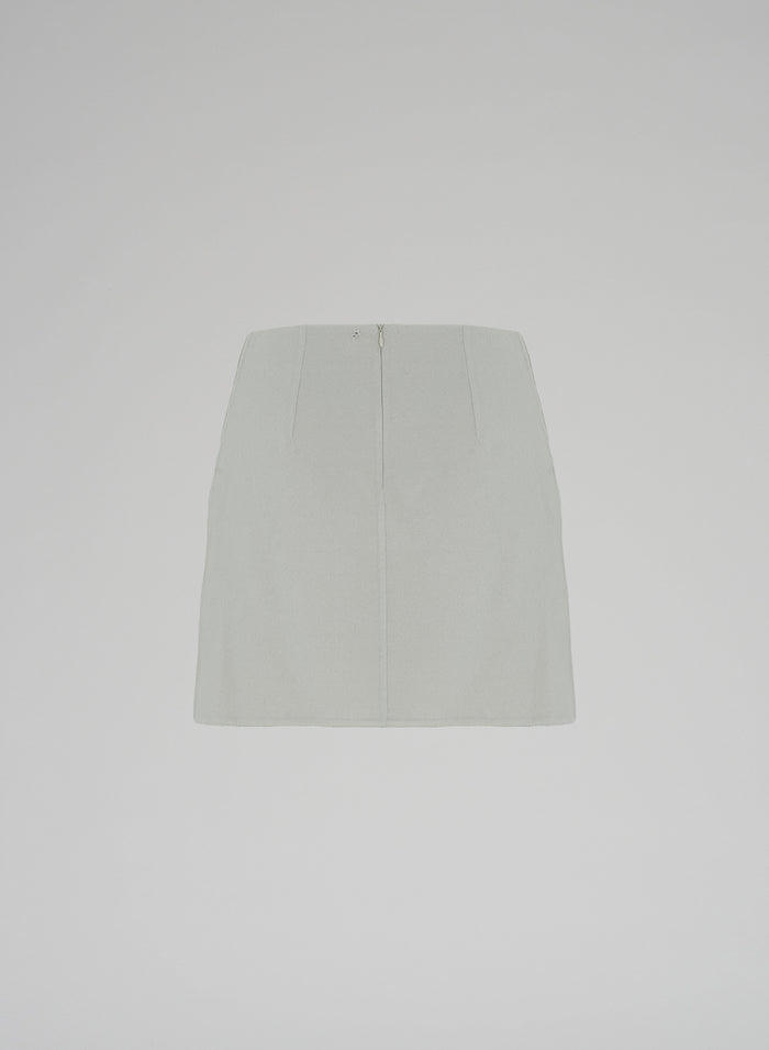 WOOL AND ANGORA MINI SKIRT