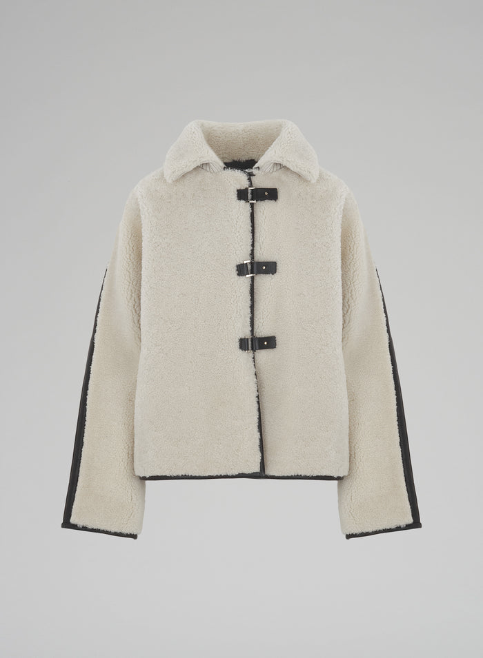 SHEARLING PEACOAT