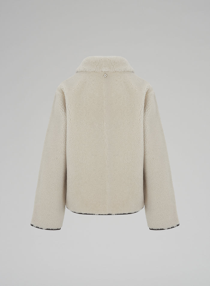 SHEARLING PEACOAT