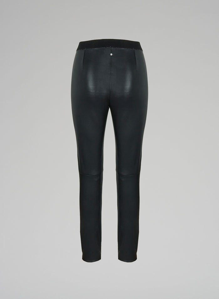 STRETCH LEATHER LEGGINGS