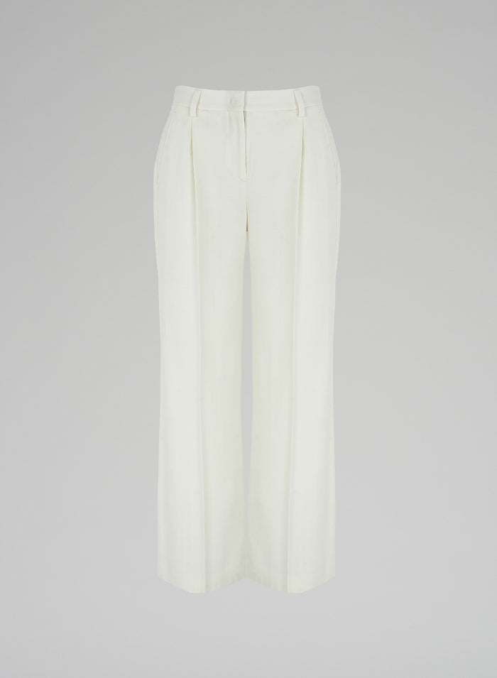 WOOL JACQUARD PANTS