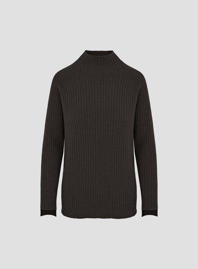 WOOL, CASHMERE AND SILK TURTLENECK SWEATER