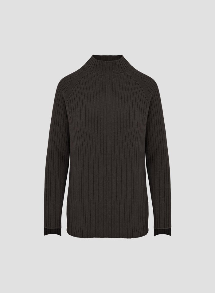 WOOL, CASHMERE AND SILK TURTLENECK SWEATER