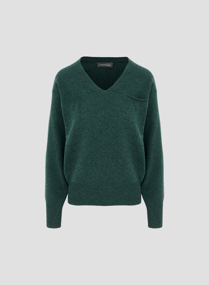 WOOL, CASHMERE AND SILK SWEATER