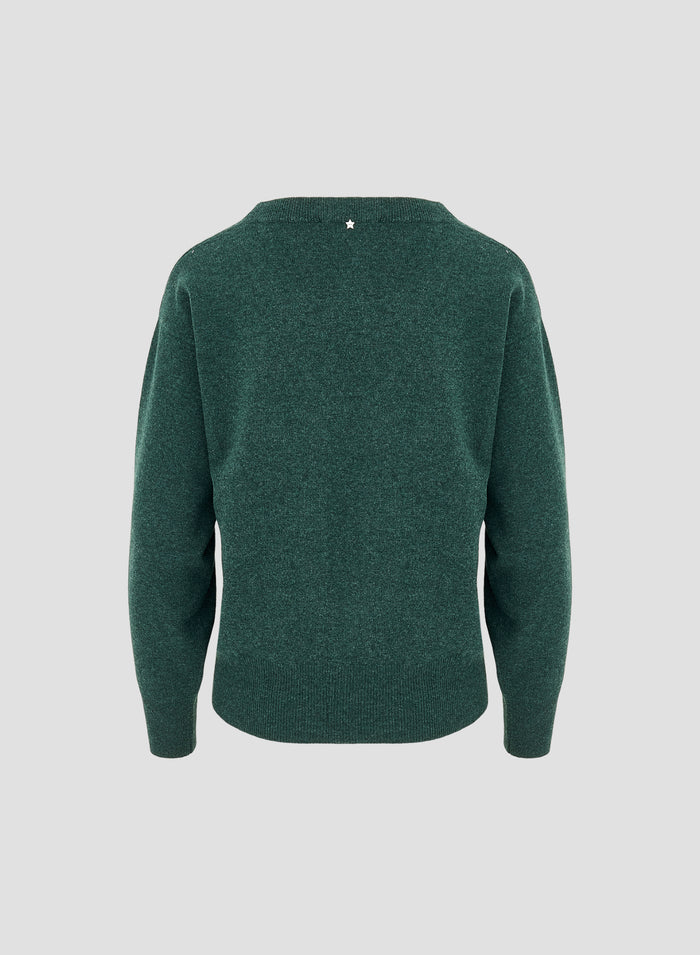 WOOL, CASHMERE AND SILK SWEATER